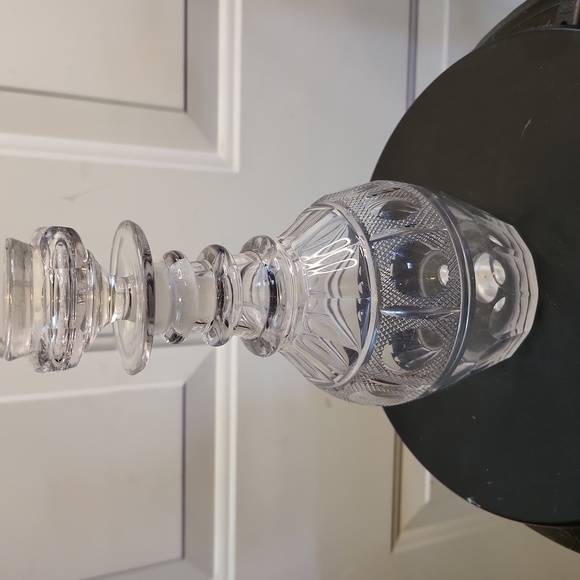 Edwardian Antique Cut Crystal Liquor Decanter with Stopper - Picture 3 of 11